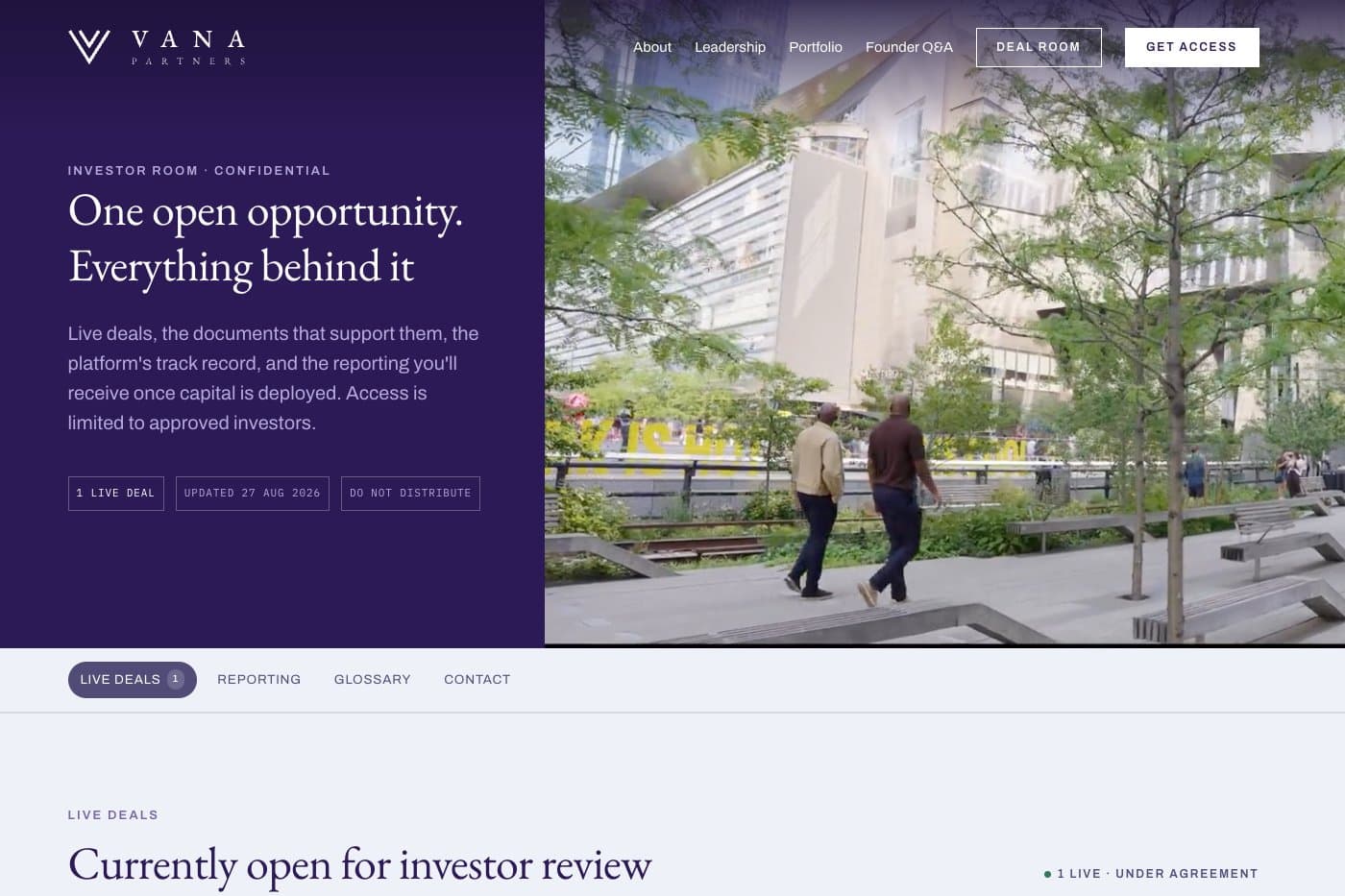 Investor room